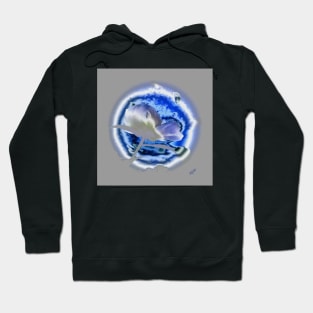 "Moon Song' digital art product Hoodie